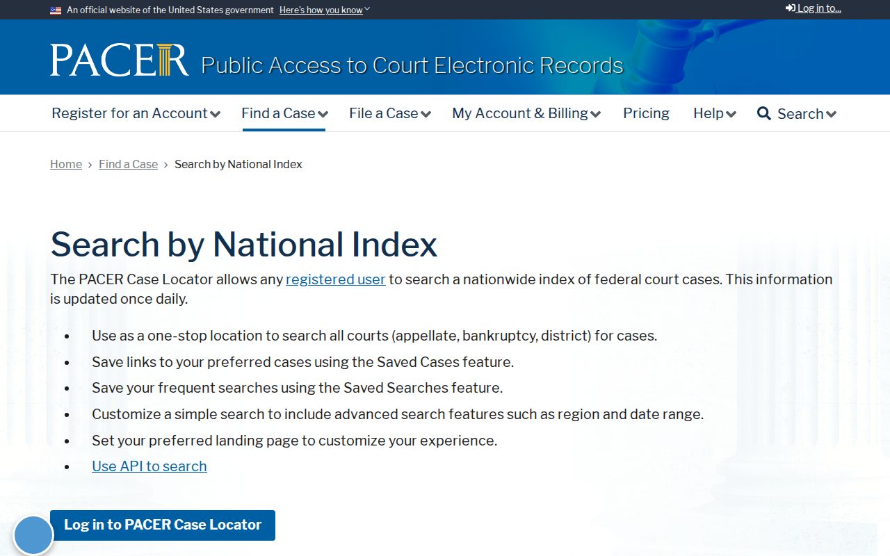 Baylor County arrest warrants: PACER federal case search interface